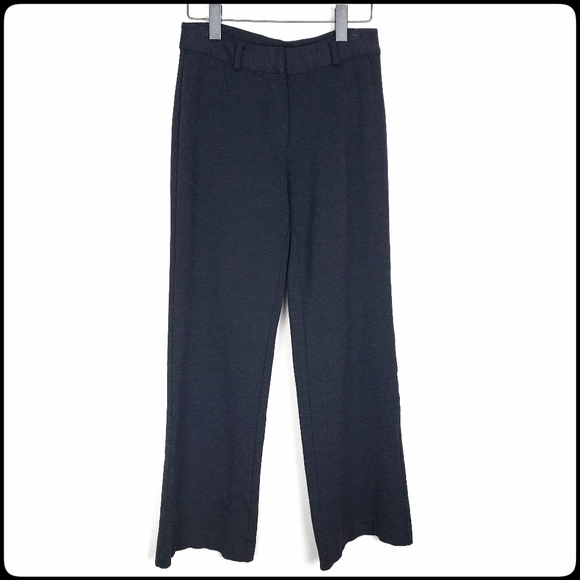 EUC LANDS' END Woman's Classic Gray Stretchy Straight Leg Dress Pants Size: 6 - Picture 1 of 6